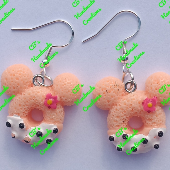 Mommy and Me Mickey Donut Earrings - Picture 2 of 2